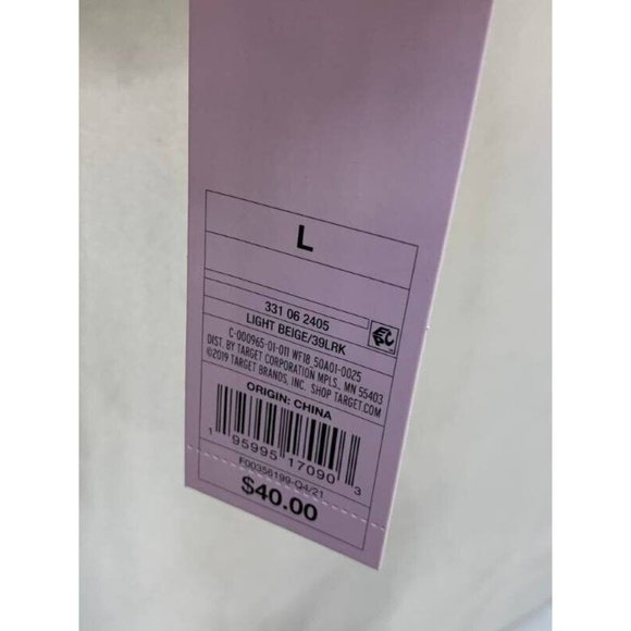 Wild Fable Light Beige Long Sleeve Full Zip Hooded Quilted Jacket Size L… - Picture 4 of 4